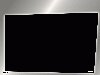 abstract black box against silver gradient background.