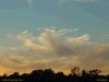 Blue sky at sunset with clouds, photo