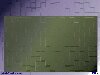 large block of sage green against lavendar, with random blocks embossed, abstract