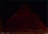 Dark bqckground with low contrast photo of Egyptian pyramid, photo