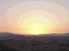 Photo of sunset in Israel, light sky with dark horizon, 800x600 resolution