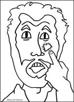 jesus heals a leper coloring page