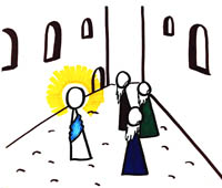 Jesus Enters Capernaum.