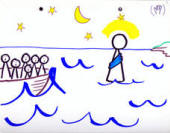 Jesus walking on the Water