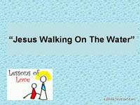 Jesus Walks on Water Flip Chart Cover Page.