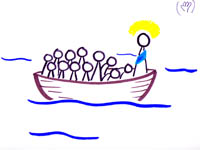 Apostles Worship Jesus