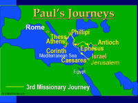 Image of Paul's 3rd Mission journey from EBibleTeacher.com