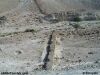 Overhead color photo of Masada siege wall.