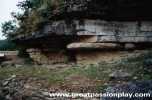 Photo of overcropping rock similar to some stables in New Testament times