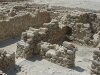 Color photo of ruins of Qumran, where Essenes, who wrote the Dead Sea Scrolls, lived.