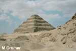 Color photo of Egyptian step pyramid, like a ziggurat, free to use.