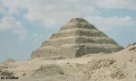 Color photo of Egyptian step pyramid, like a ziggurat, free for use.