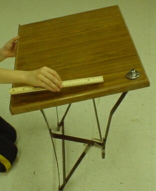 photo showing top of pew podium