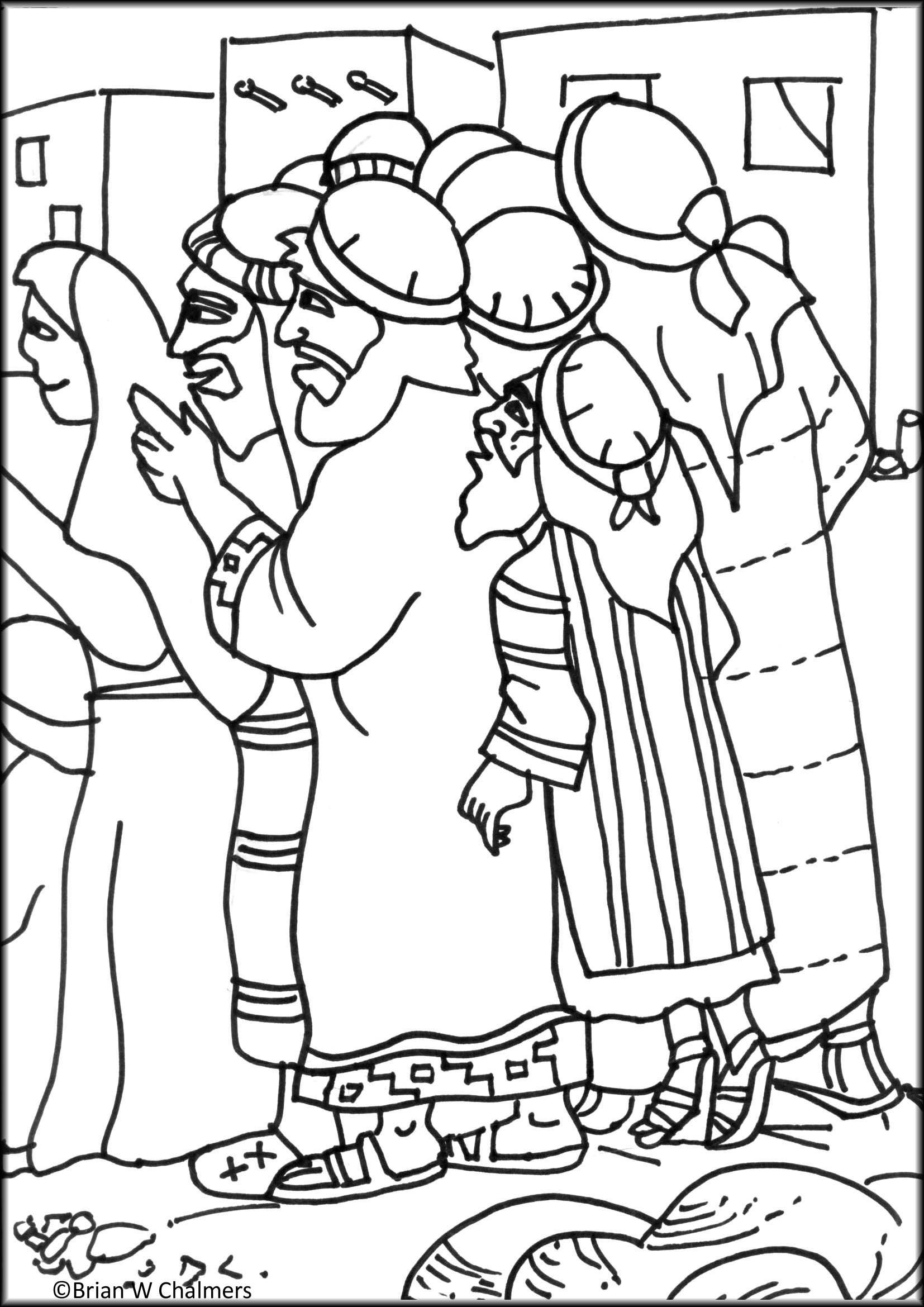 zacchaeus bible coloring pages - photo #11
