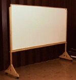 photo of hand-made mobile, standing whiteboard