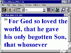 screen shote of scripture software