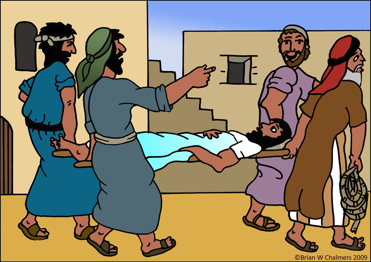 Jesus Heals The Paralytic Man Flip Chart Ebibleteacher